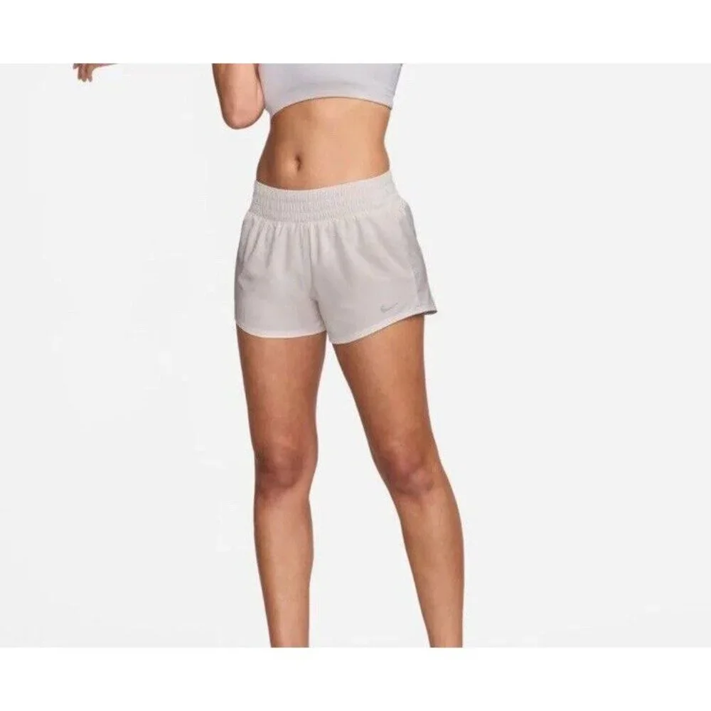 NWT Nike Women's Shorts Medium One Dri-FIT Mid-Rise 3" Brief-Lined DX6010-012 - Picture 2 of 15